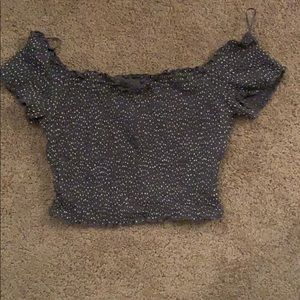 Abercrombie & Fitch scrunch crop top